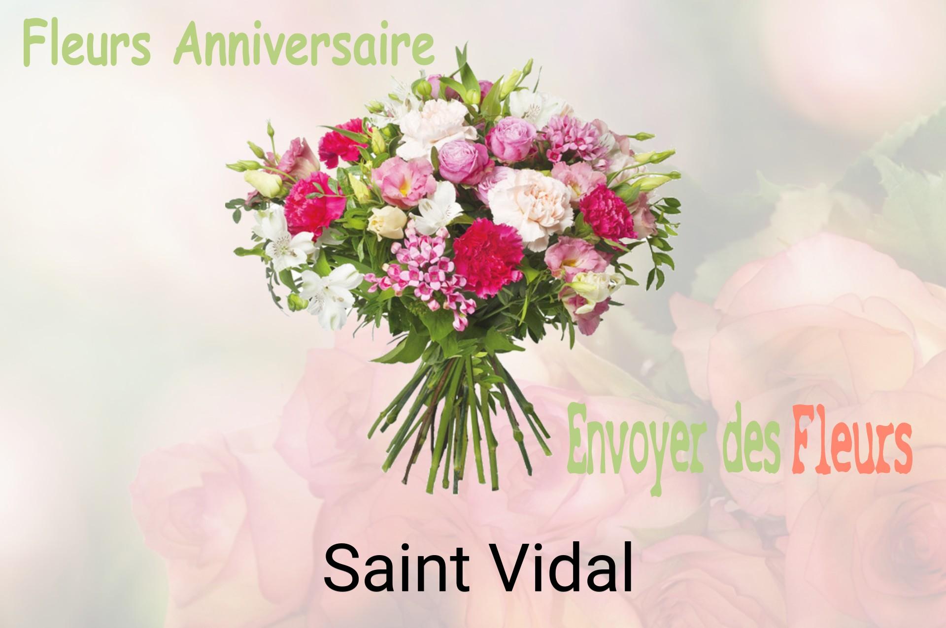 Bouquet de fleurs d’anniversaire livré à Saint-Vidal