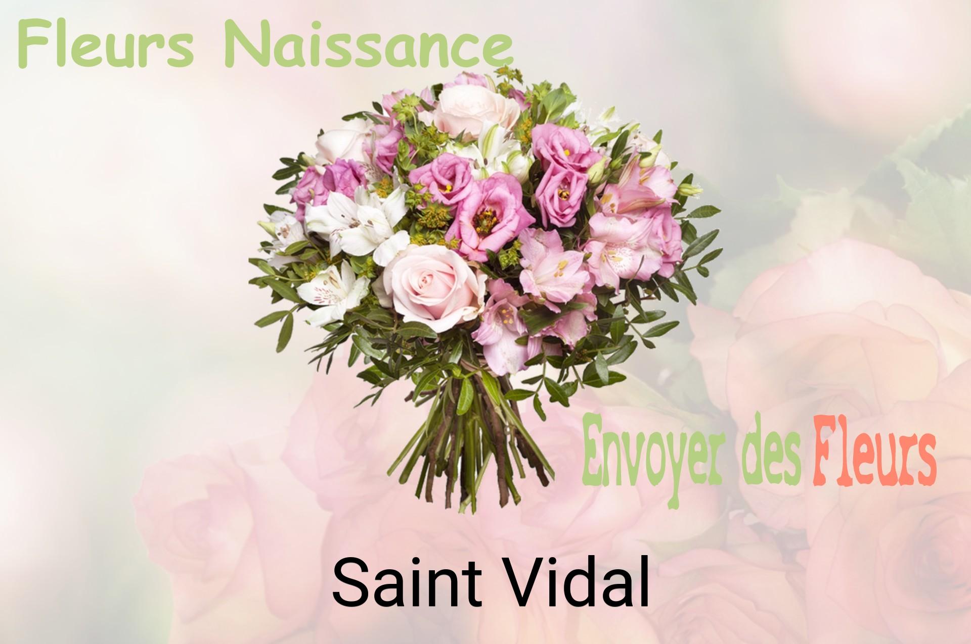 Bouquet de fleurs de naissance livré à Saint-Vidal